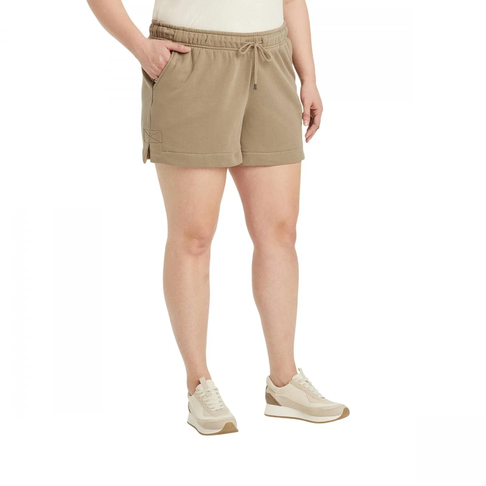 Universal Thread Courtney Sneakers Memory Foam Insole Light Beige Brown 6.5M