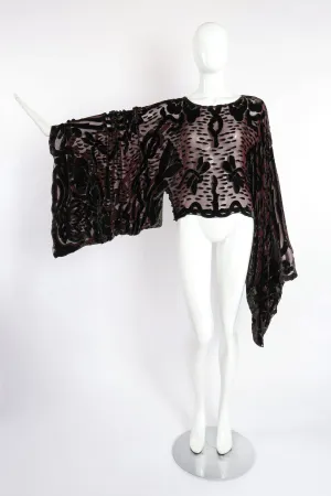 Velvet Burnout Kimono Top