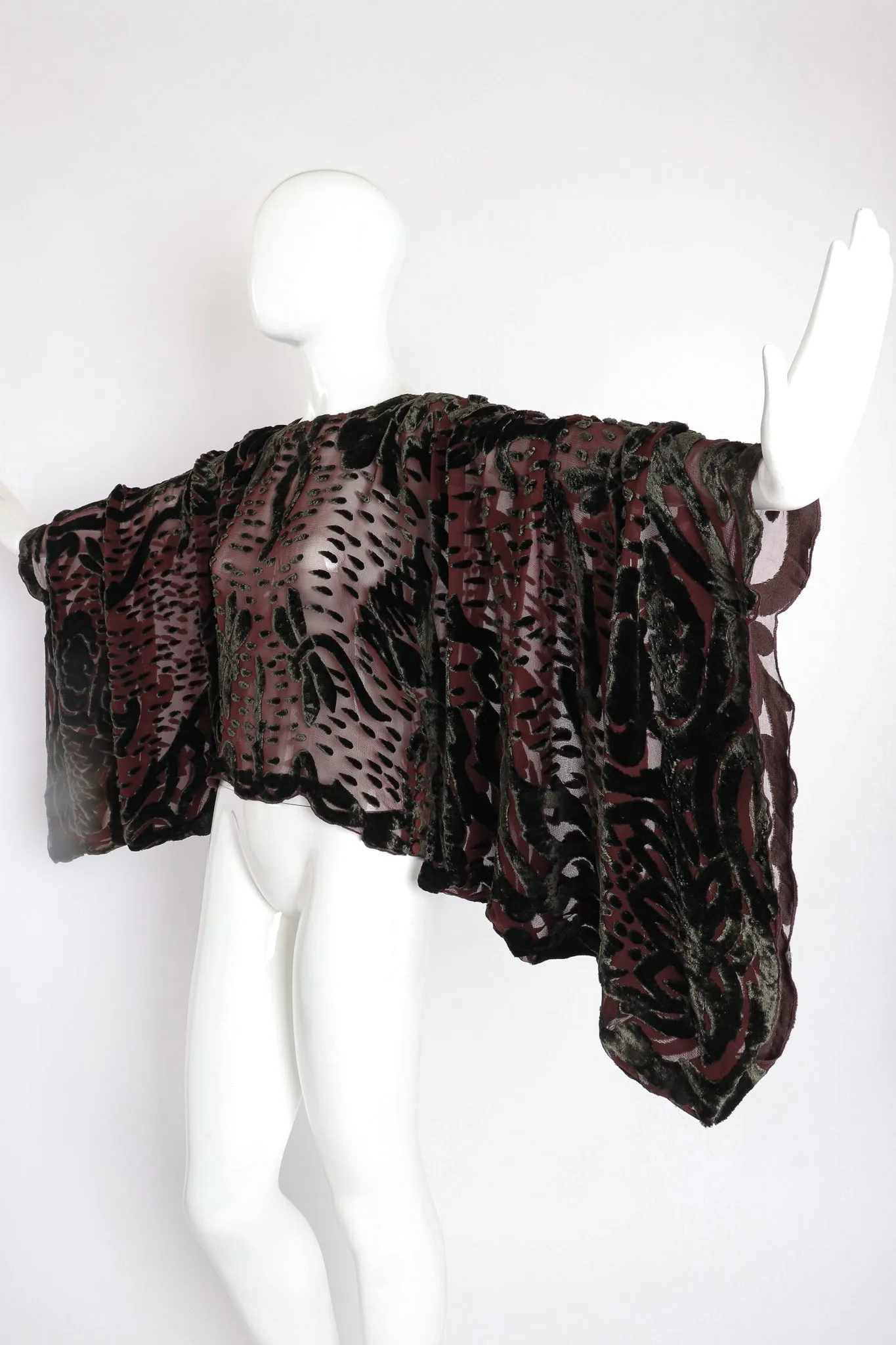 Velvet Burnout Kimono Top