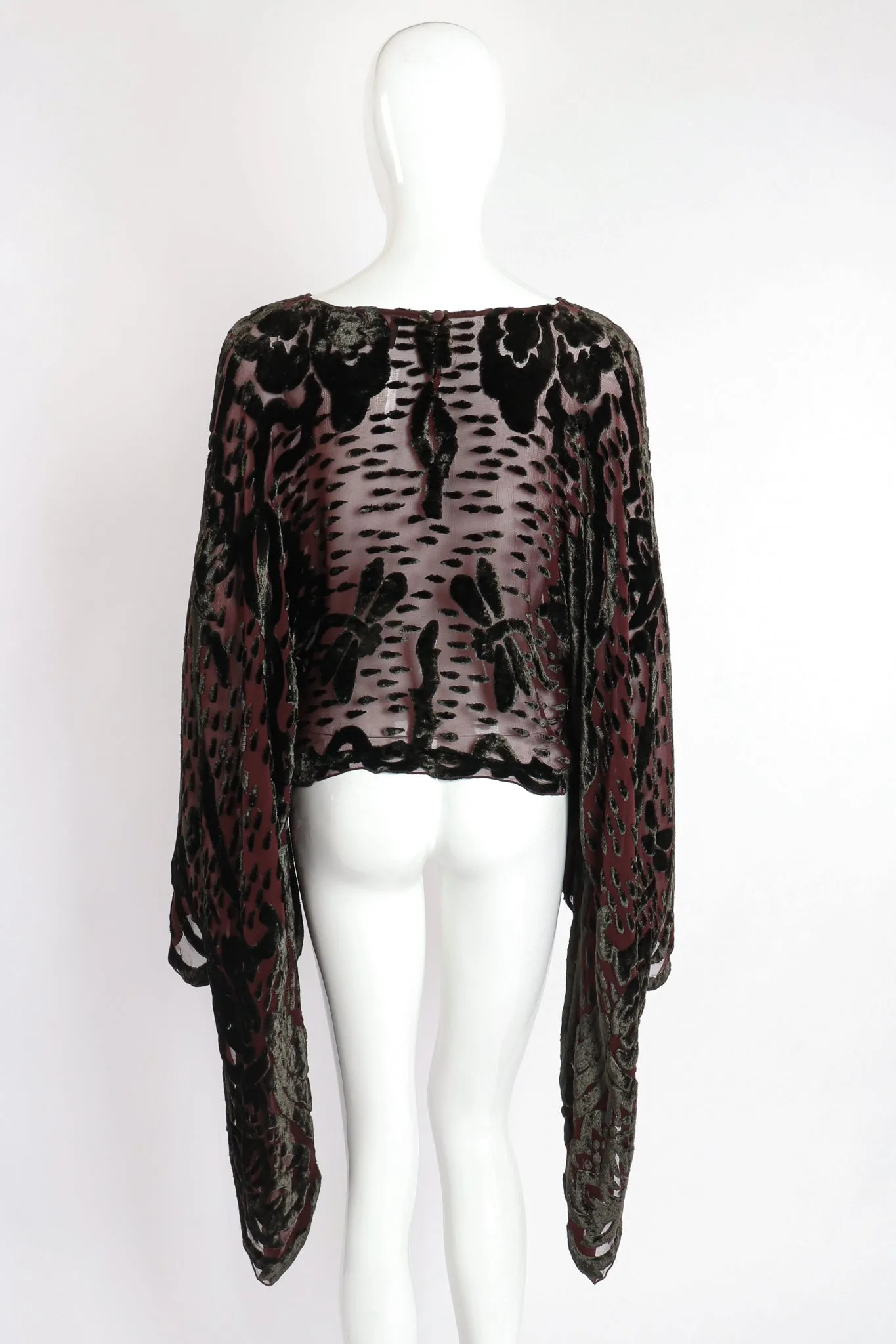 Velvet Burnout Kimono Top