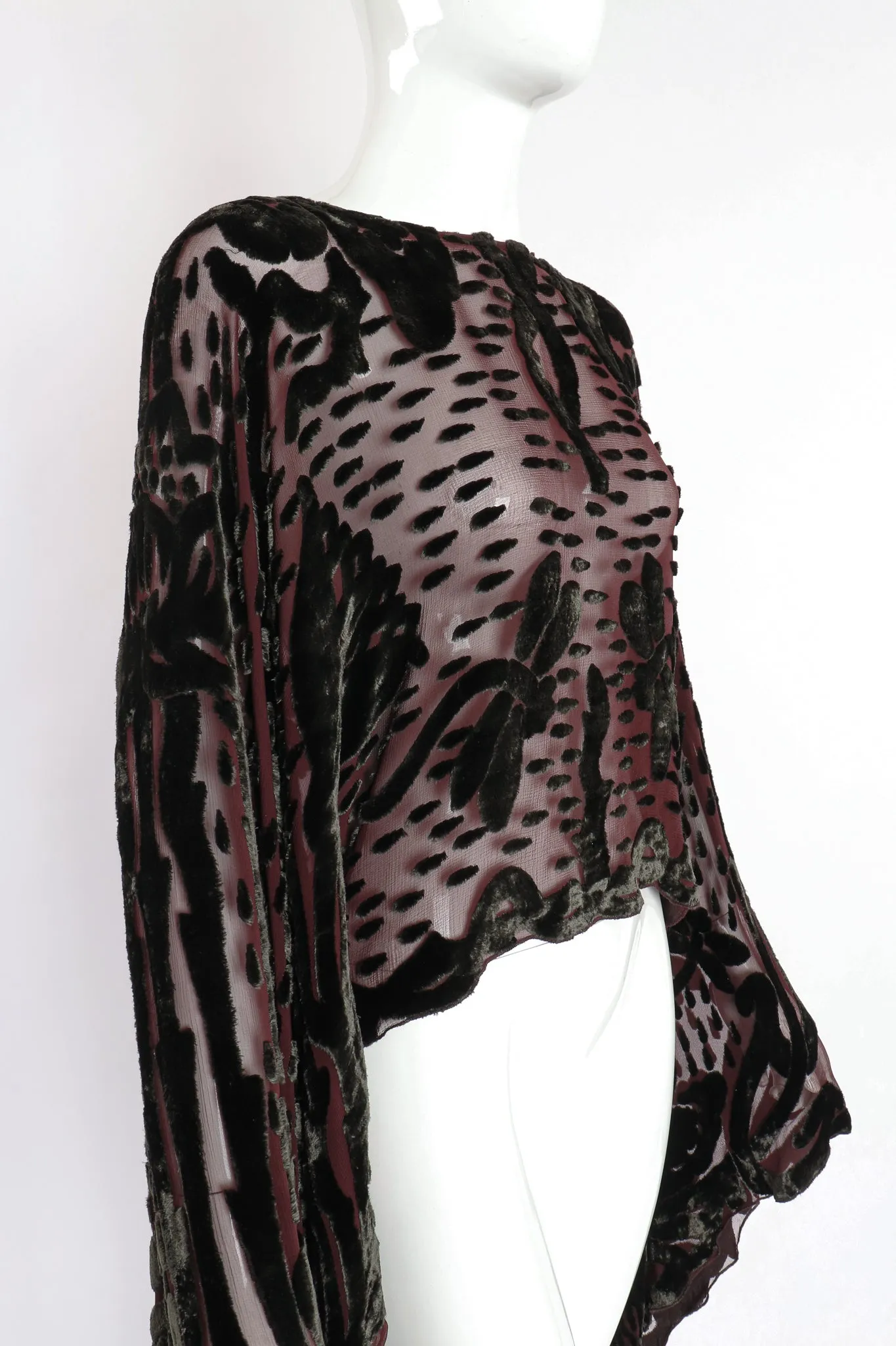 Velvet Burnout Kimono Top