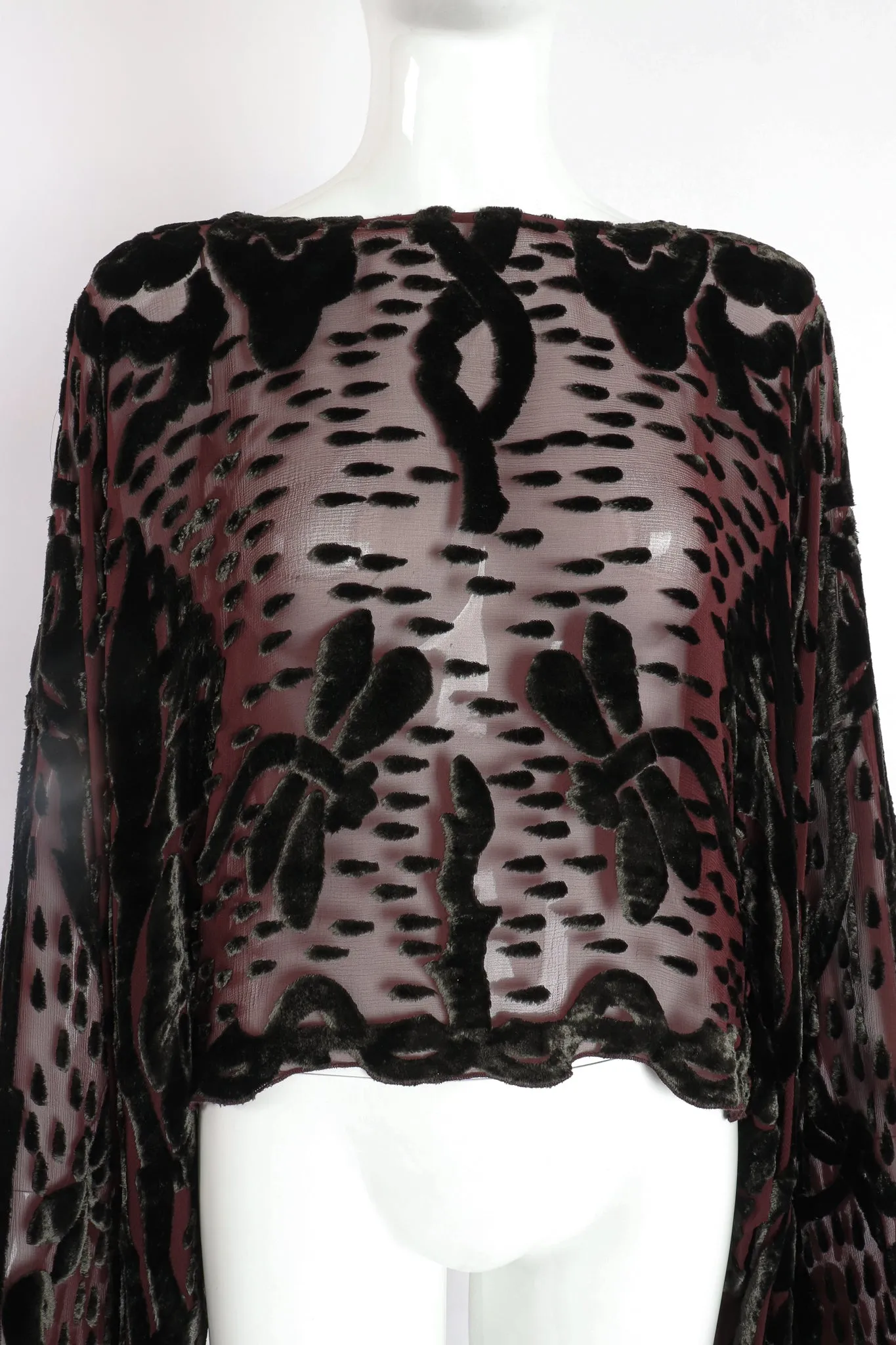 Velvet Burnout Kimono Top