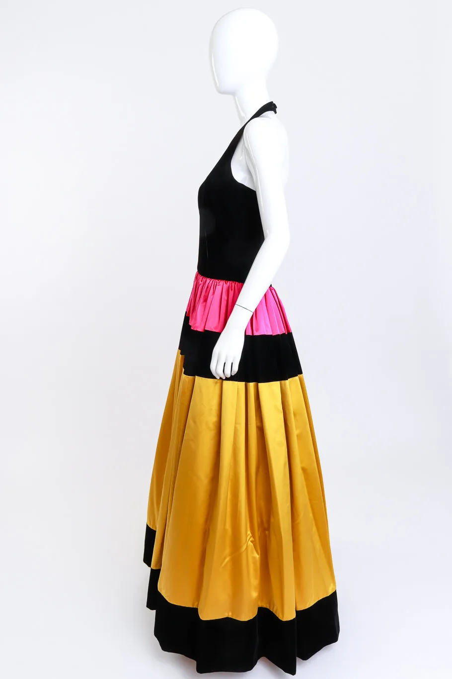 Velvet Halter Ballgown