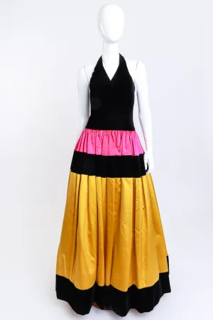 Velvet Halter Ballgown