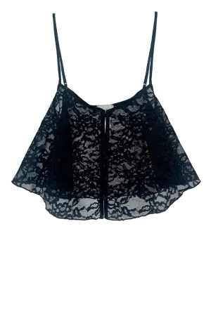 Venus Black Lace Flutter Cami