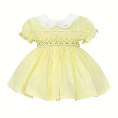Wee Me Lemon Smocked Dress