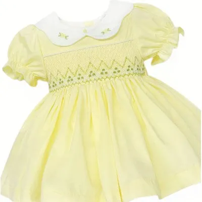 Wee Me Lemon Smocked Dress