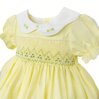Wee Me Lemon Smocked Dress