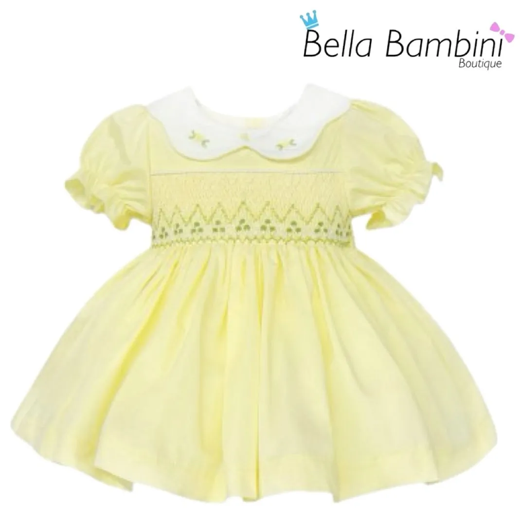 Wee Me Lemon Smocked Dress