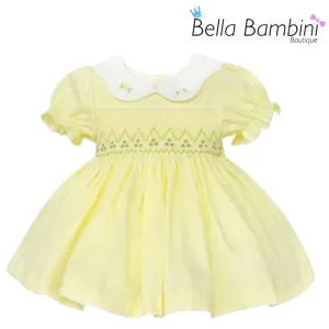 Wee Me Lemon Smocked Dress