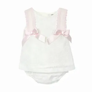 Wee Me Pink Double Bow Jam Set