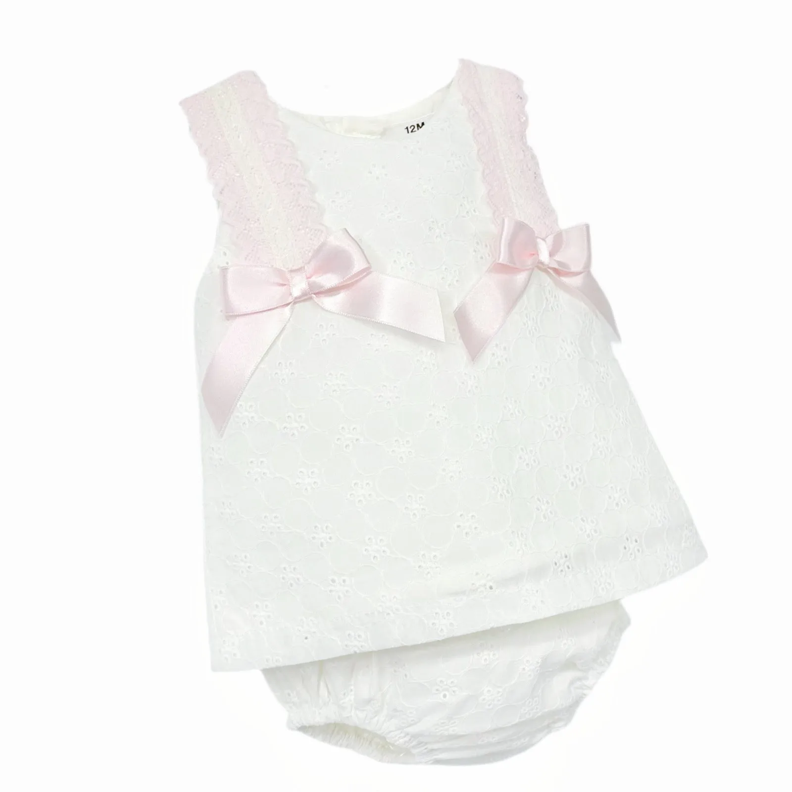 Wee Me Pink Double Bow Jam Set