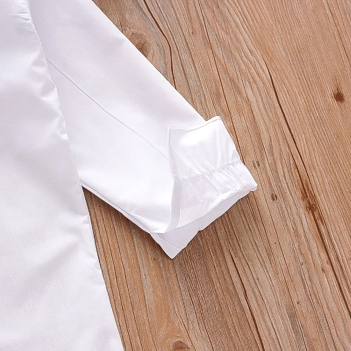 White Shirt for Girls with Long Sleeves