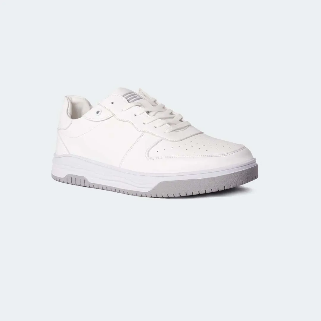 White/Grey Casual Sneakers for Men (LEWIS 692S)
