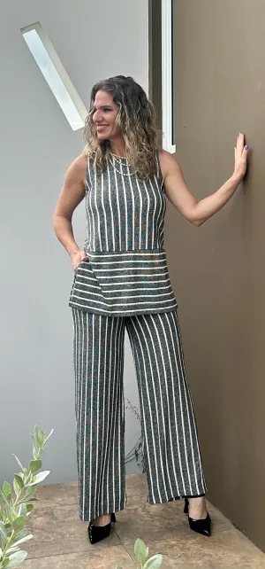 Wide Leg seersucker pants