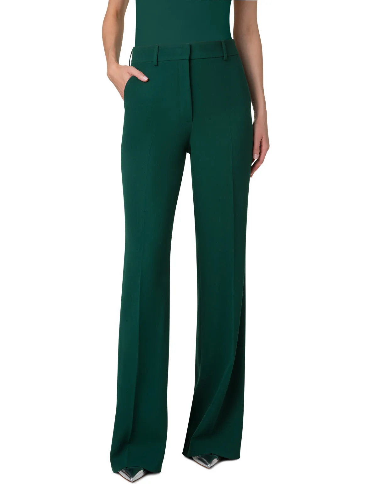 Wide Straight Wool Pants