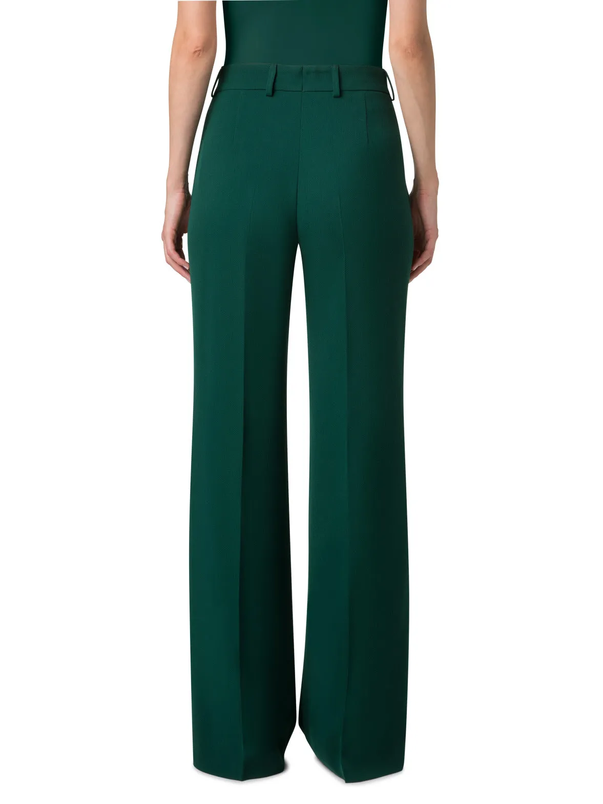 Wide Straight Wool Pants