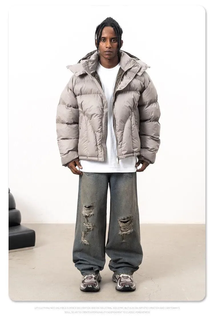 Winter Hooded down Jacket Thickened