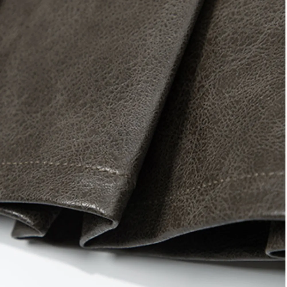 Women's Summer Sexy Pleated PU Skirts