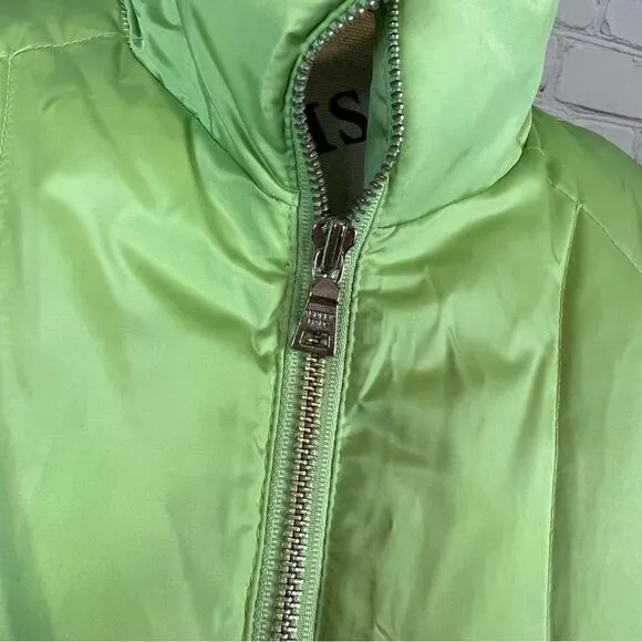 Women’s Andrew Marc Green goose Down Puffer Coat Size Medium