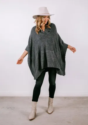 Woodland Pullover Sweater Poncho