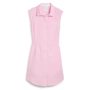 x AP Seersucker Dress Pale Pink