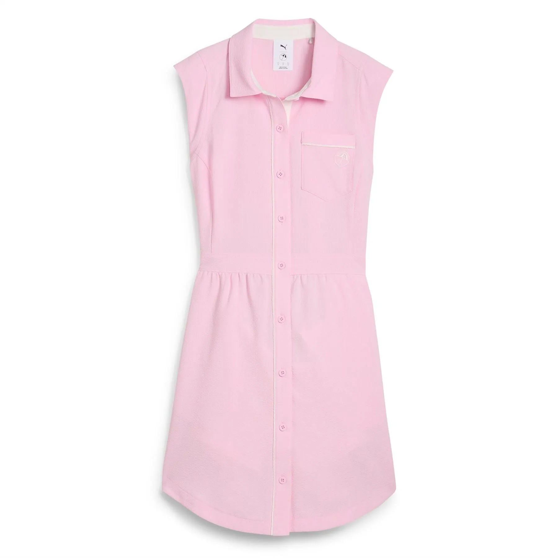 x AP Seersucker Dress Pale Pink