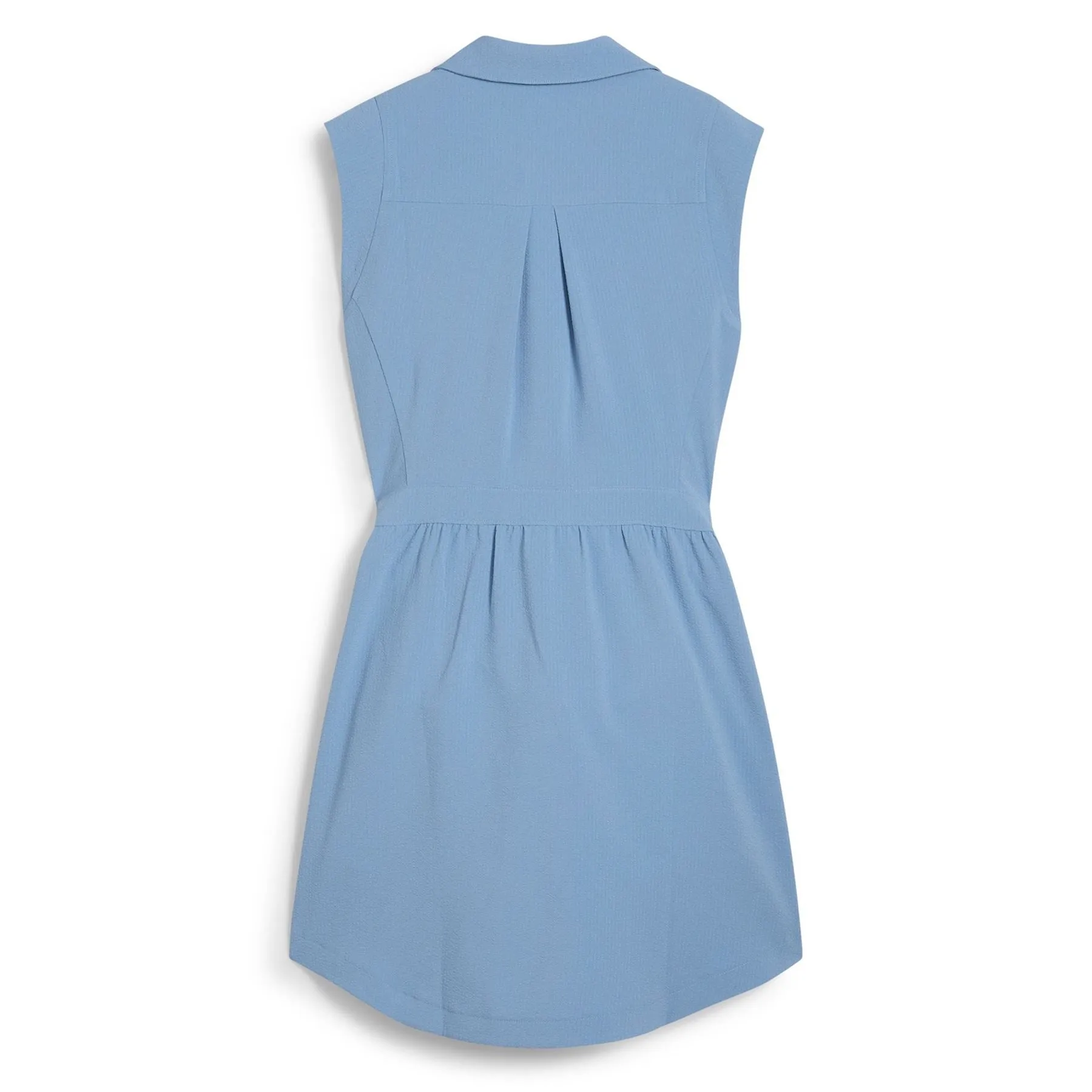 x AP Seersucker Dress Zen Blue