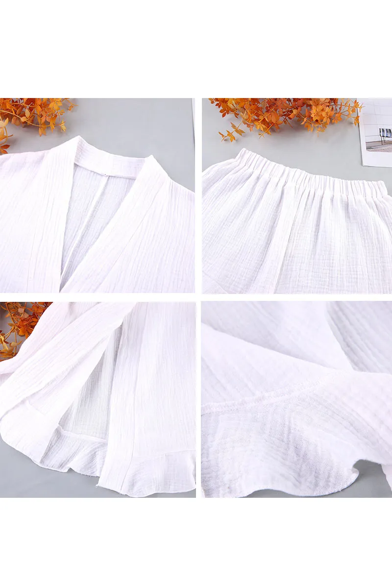 XK0376 Cotton Robe and Shorts Set