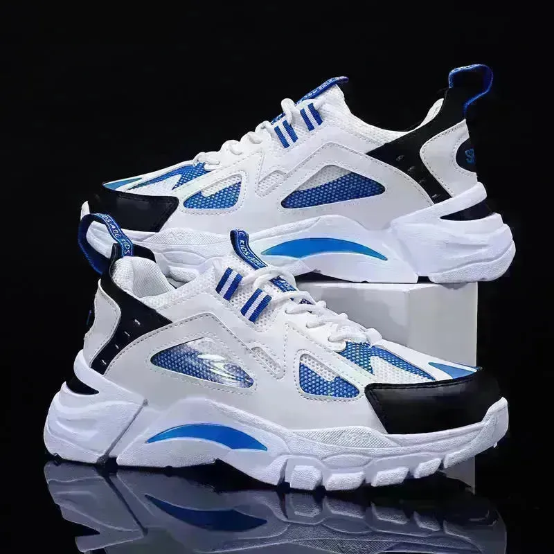 Y2K Fashion Outfit White Sneakers Men Non Slip Walking Running Shoes Sports