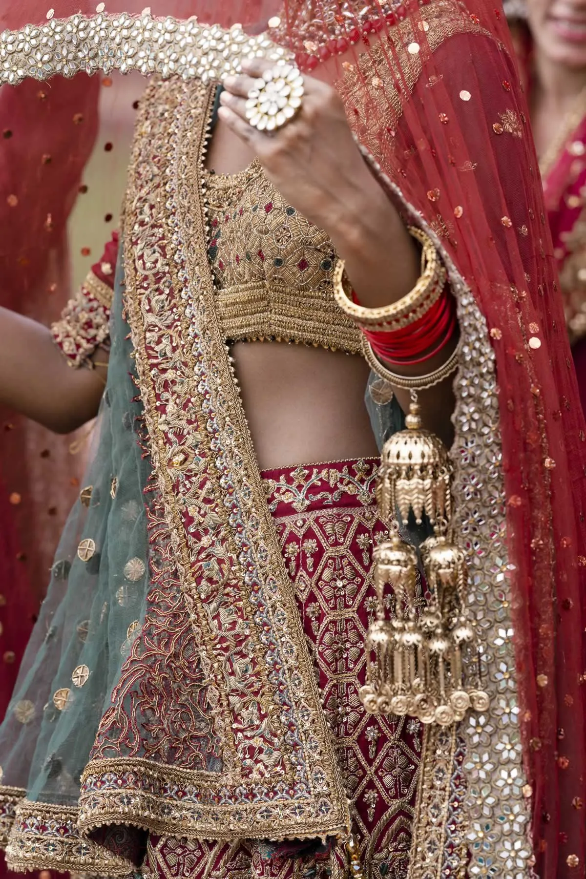Yellow Gold Lehenga Choli Bridal Pakistani Wedding Dresses