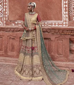 Yellow Gold Lehenga Choli Bridal Pakistani Wedding Dresses