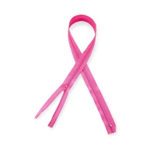 Ykk Nylon Zip Cerise Pink