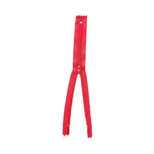 YKK Nylon Zip DK Red