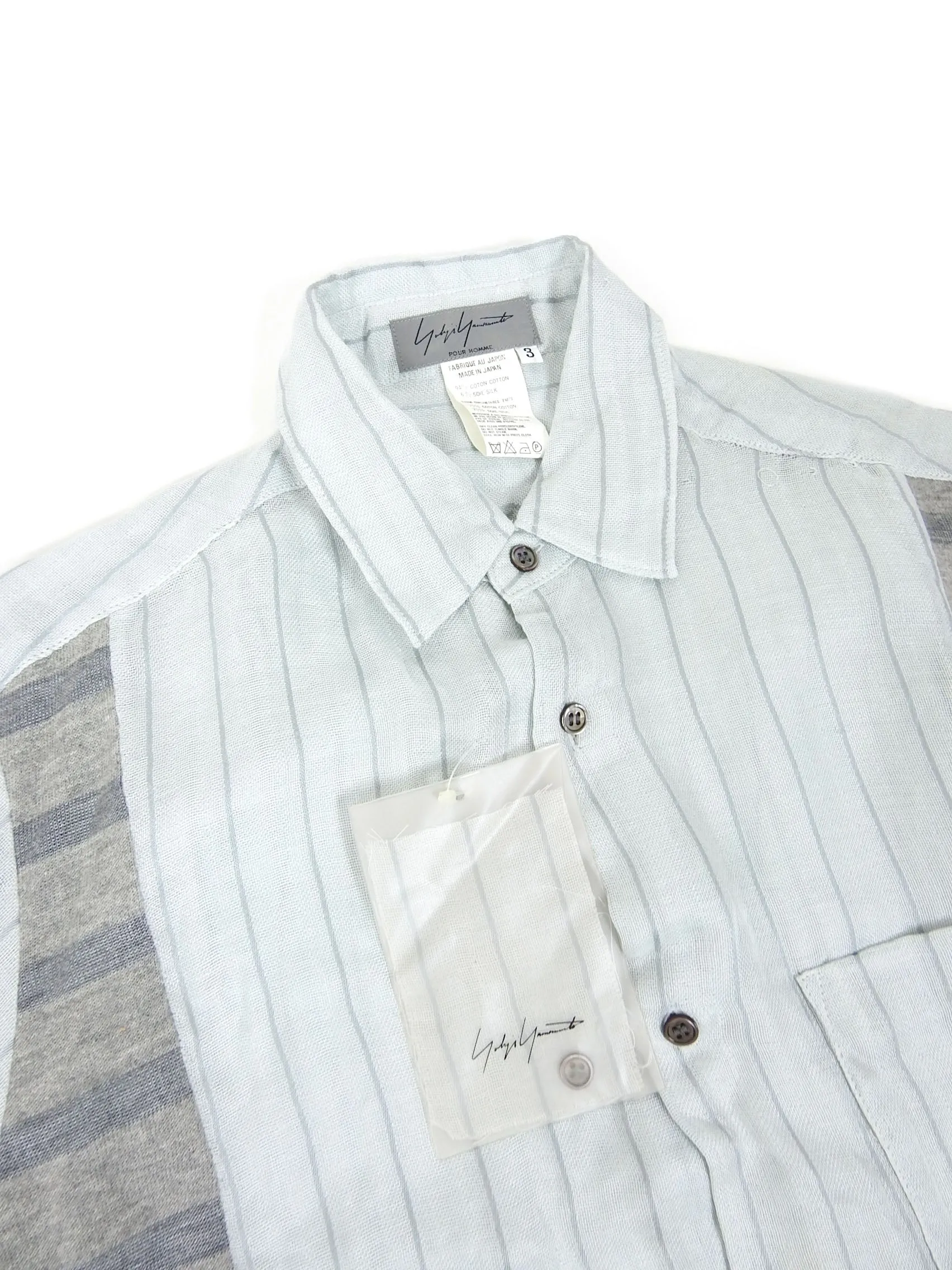 Yohji Yamamoto S/S’01 Sheer Shirt Size 3