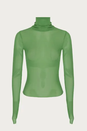 ZADIE POWER MESH TURTLENECK TOP