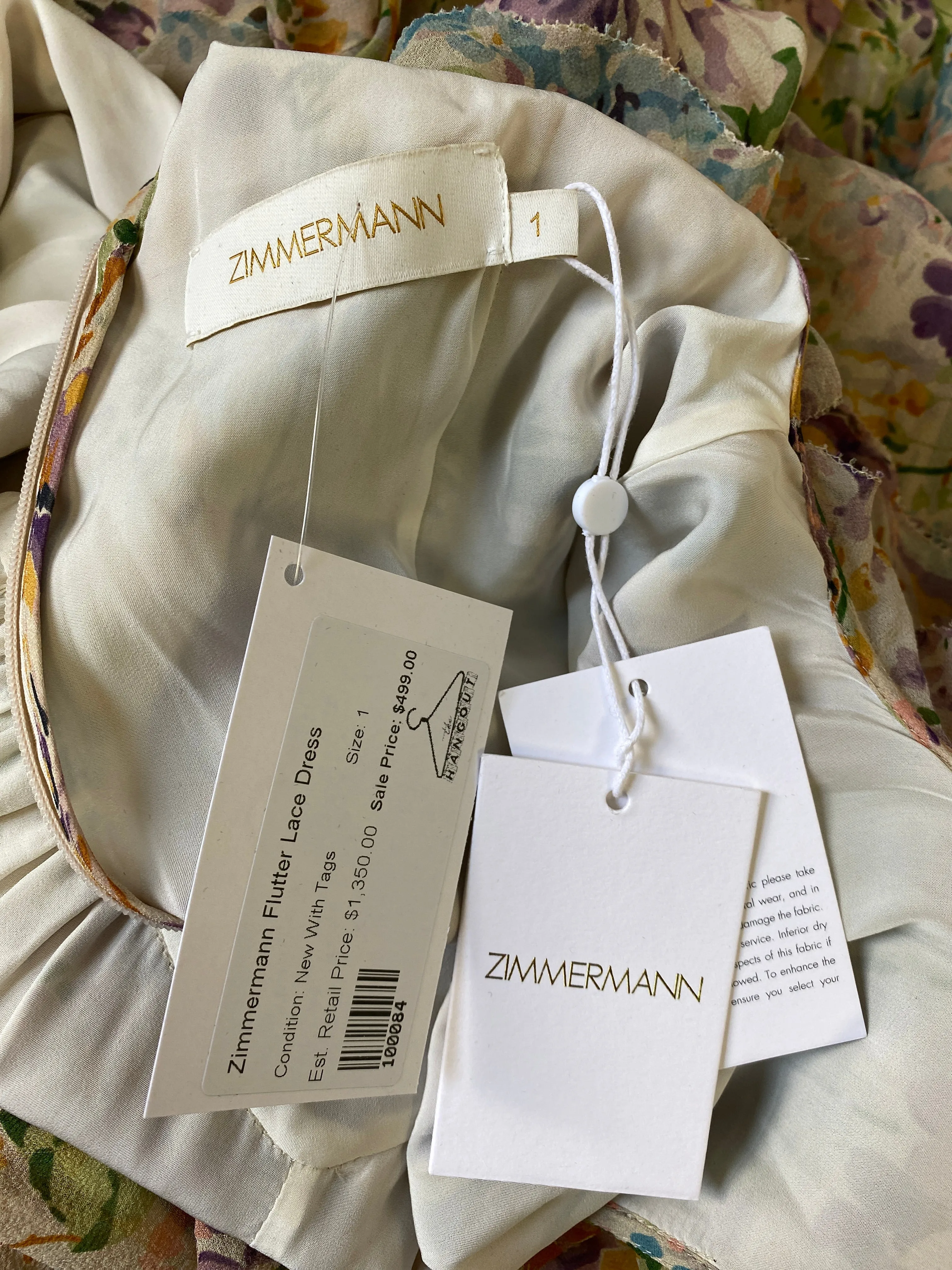 Zimmermann NInety-Six Flutter Dress