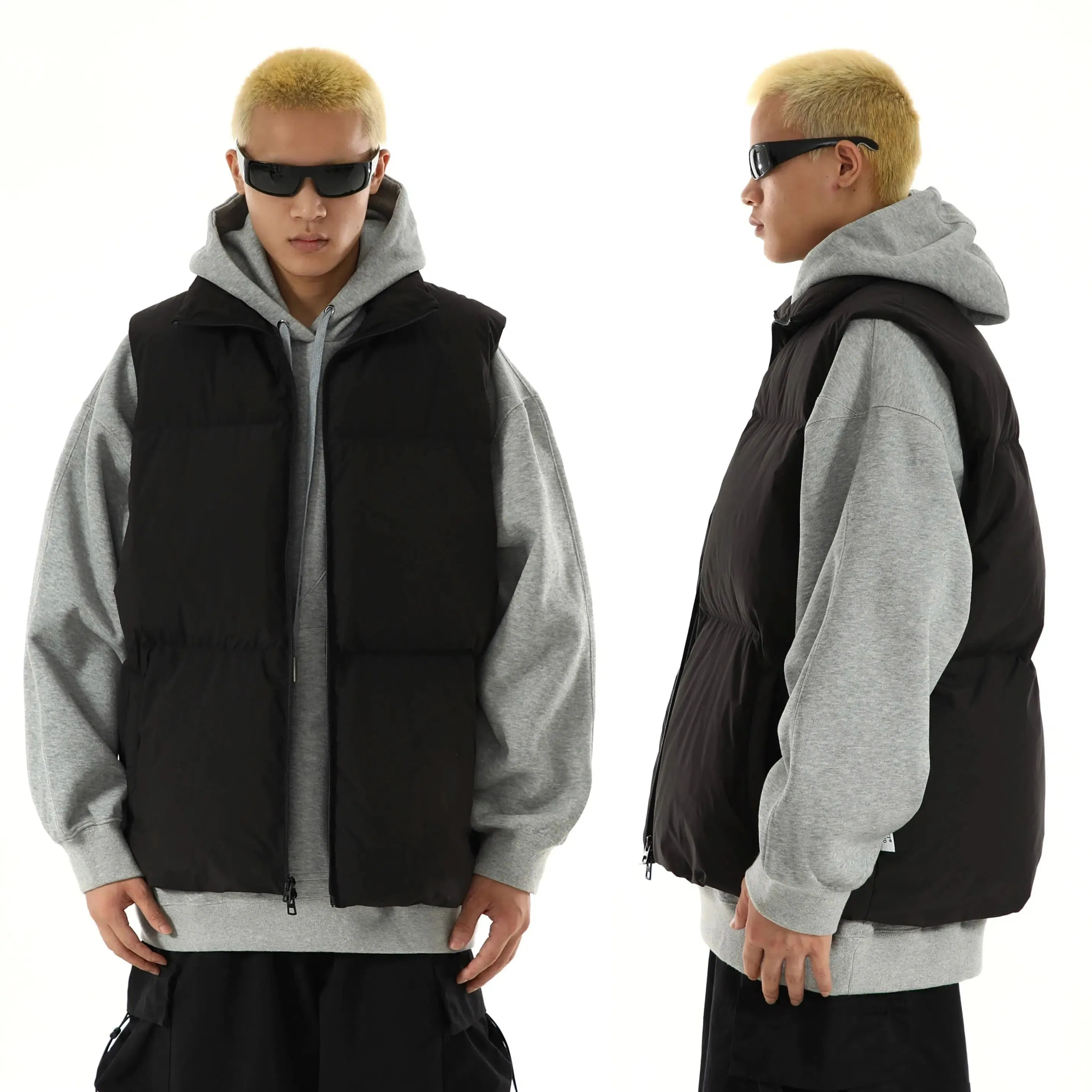Zipper Closure Puffer Down Vest